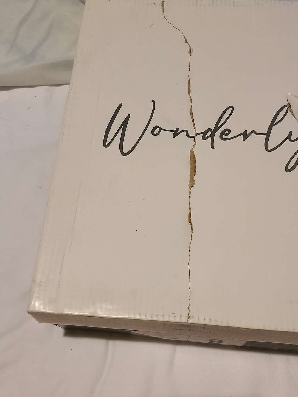 Wonderly White Decorative Wall Sign